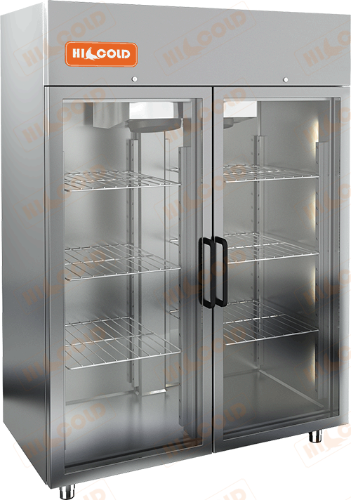 Шкаф холодильный со стеклянными дверьми  HICOLD  A140/2NEV