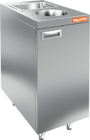 Стол закрытый с мойкой и отверстием для сбора отходов HICOLD НБМСЗМДСО-4/7