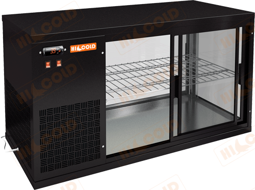 Настольная холодильная витрина  HICOLD  VRL 1100 L Black