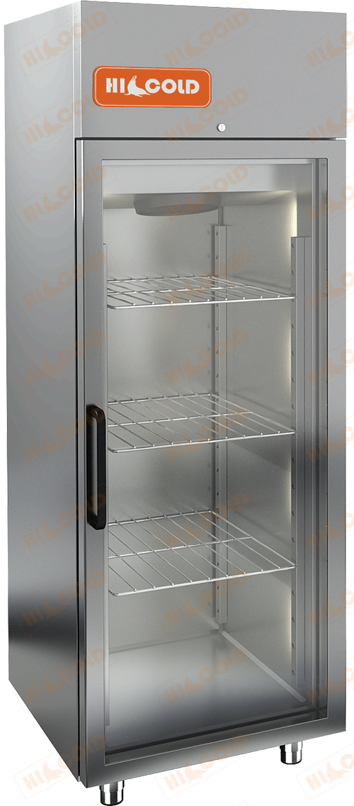 Шкаф холодильный со стеклянными дверьми  HICOLD  A70/1NEV