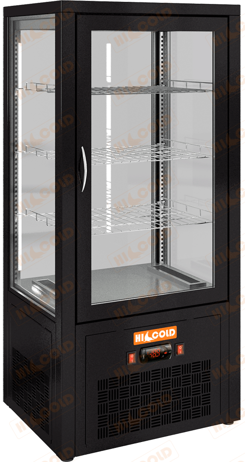 Настольная вертикальная холодильная витрина  HICOLD  VRC 100 Black