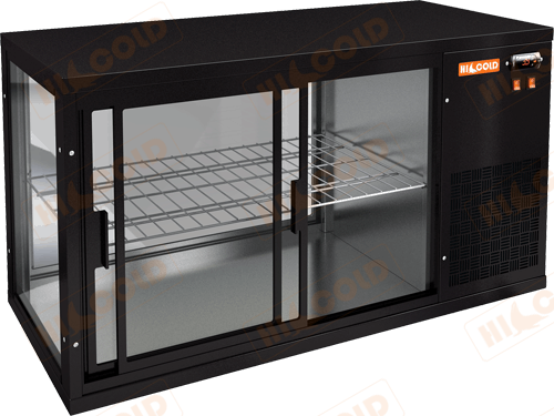 Настольная холодильная витрина  HICOLD  VRL 1100 R Black