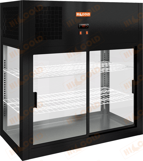Настольная островная холодильная витрина  HICOLD  VRH O 990 Black