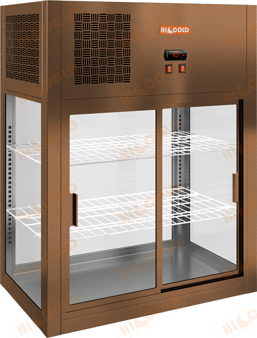 Настольная островная холодильная витрина  HICOLD  VRH O 790 Bronze