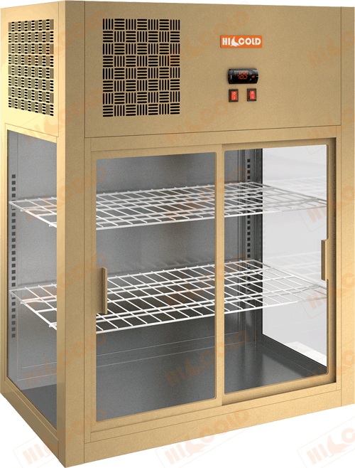 Настольная пристенная холодильная витрина  HICOLD  VRH 790 Beige