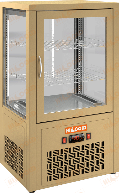 Настольная вертикальная холодильная витрина  HICOLD  VRC 70 Beige