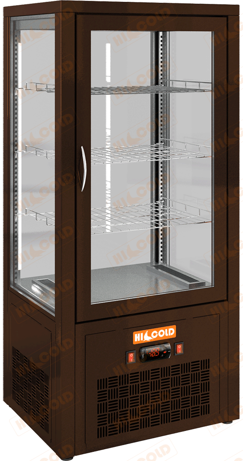 Настольная вертикальная холодильная витрина  HICOLD  VRC 100 Brown