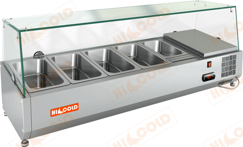 Настольная холодильная витрина для ингредиентов  HICOLD  VRX 1200 1/3
