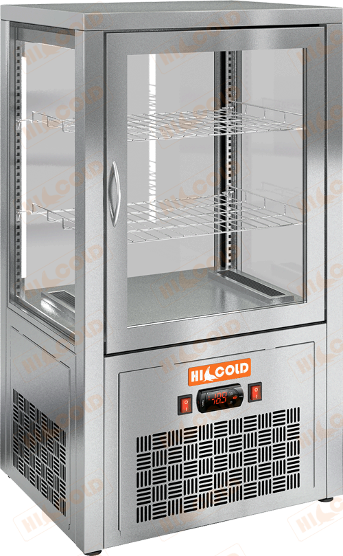 Настольная вертикальная холодильная витрина  HICOLD  VRC 70