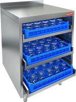 Столы для посудомоечных корзин