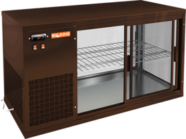 Настольная холодильная витрина HICOLD VRL 1100 L Brown