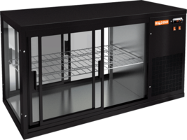 Настольная холодильная витрина сквозная HICOLD VRL T 1100 R Black