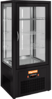 Настольная вертикальная холодильная витрина HICOLD VRC T 100 Black