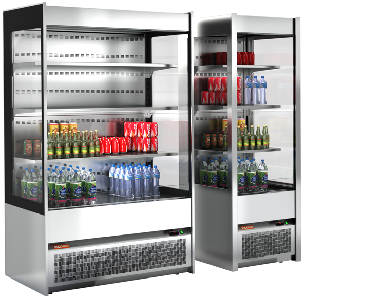 Горки холодильные пристенные